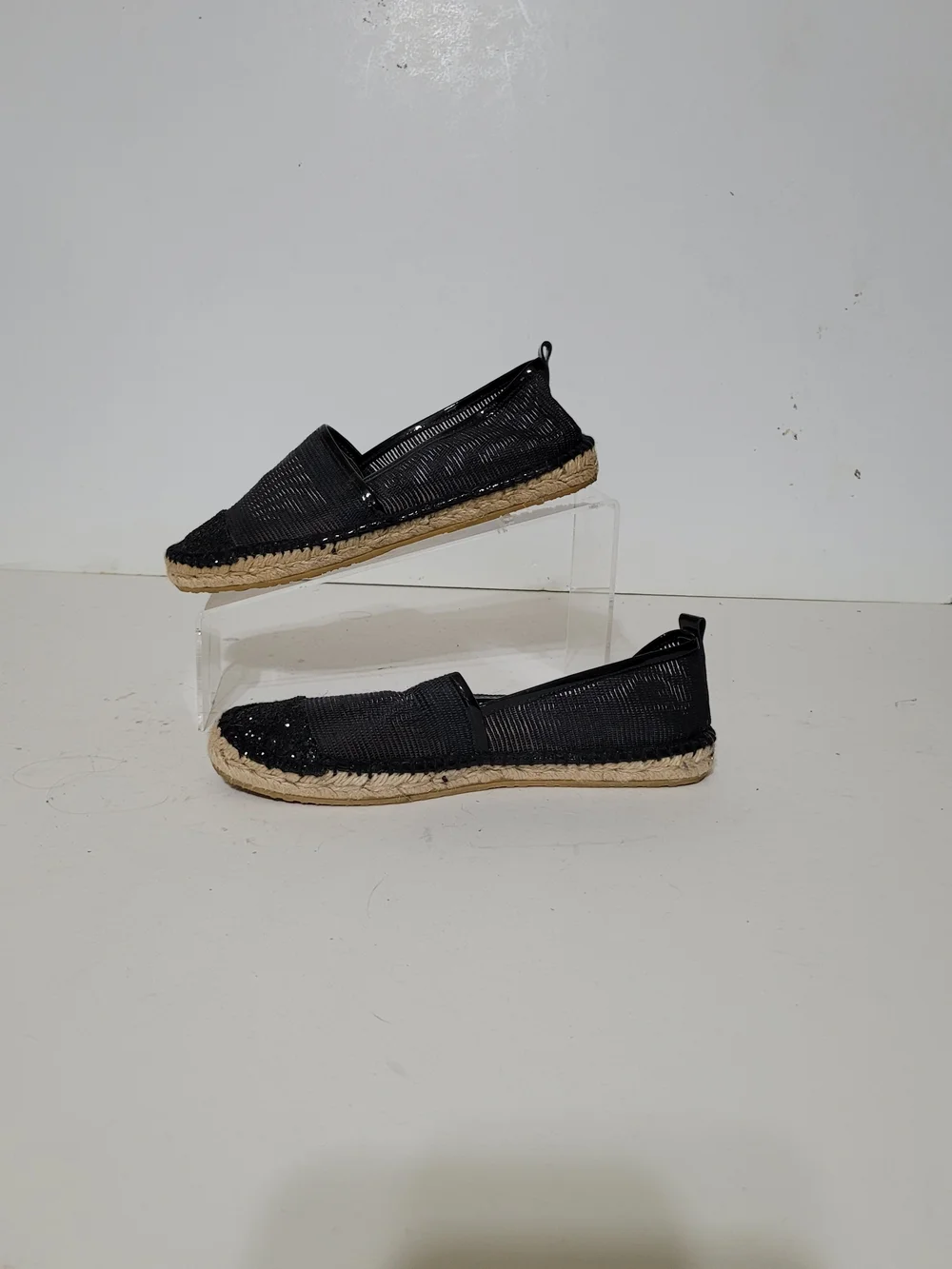Jimmy Choo Kate Spade Women's Black Espadrille Slip-On and Tan Sandals Size 6.5